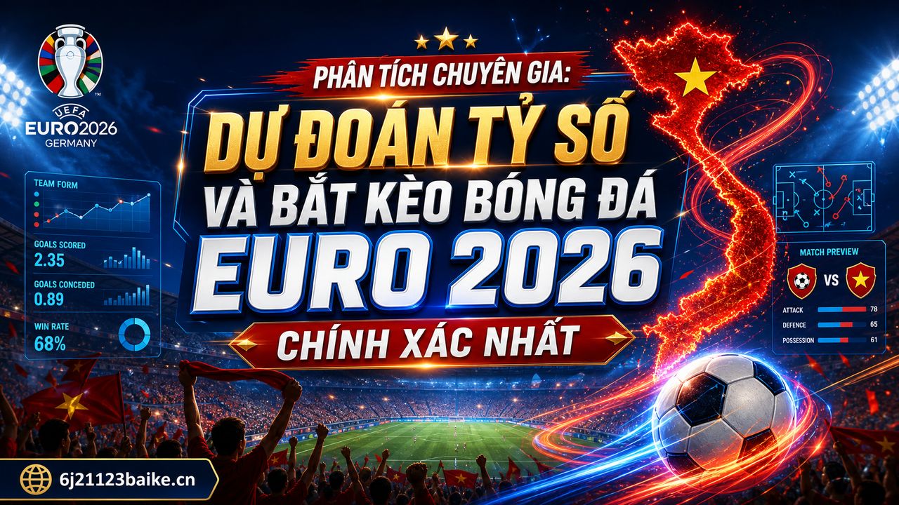 Phân tích chuyên gia: Dự đoán tỷ số và bắt kèo bóng đá Euro 2026 chính xác nhất