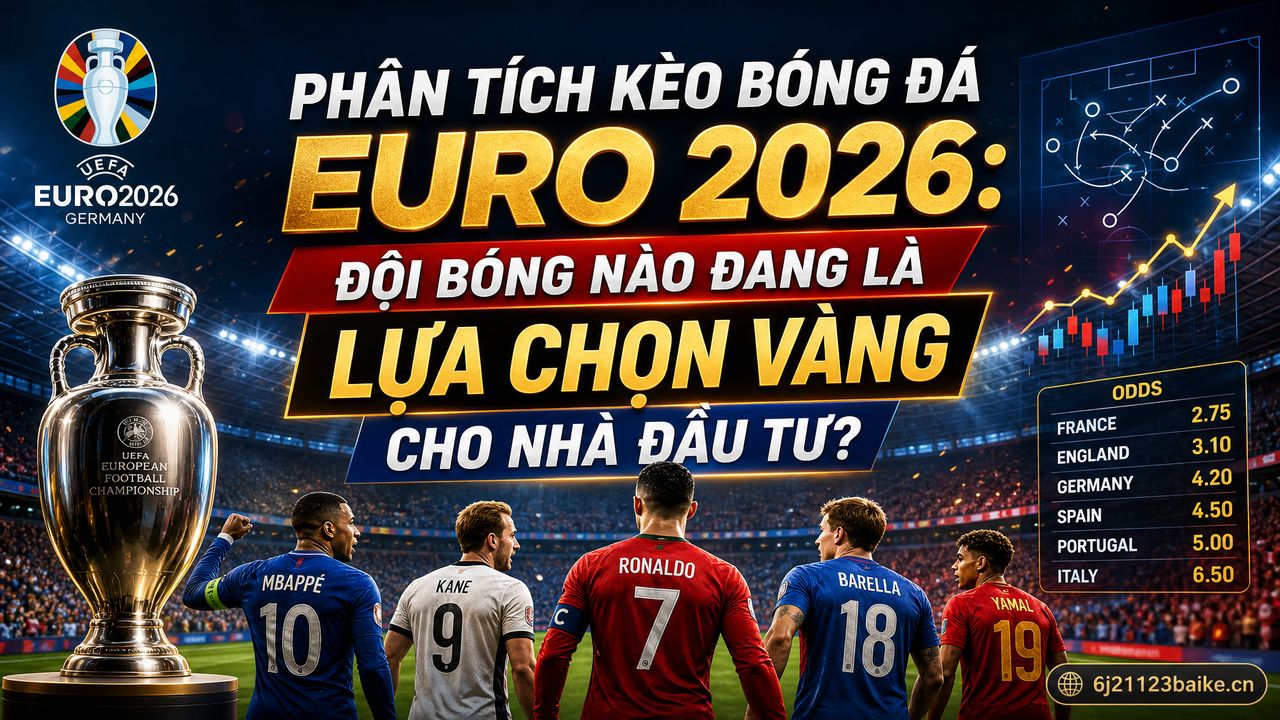 Phân tích kèo bóng đá Euro 2026: Đội bóng nào đang là lựa chọn vàng cho nhà đầu tư?
