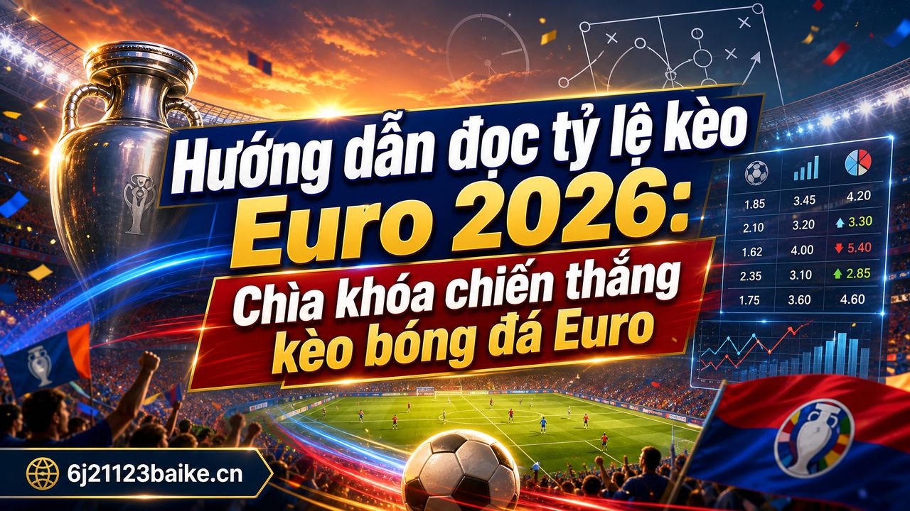 Hướng dẫn đọc tỷ lệ kèo Euro 2026: Chìa khóa chiến thắng kèo bóng đá Euro