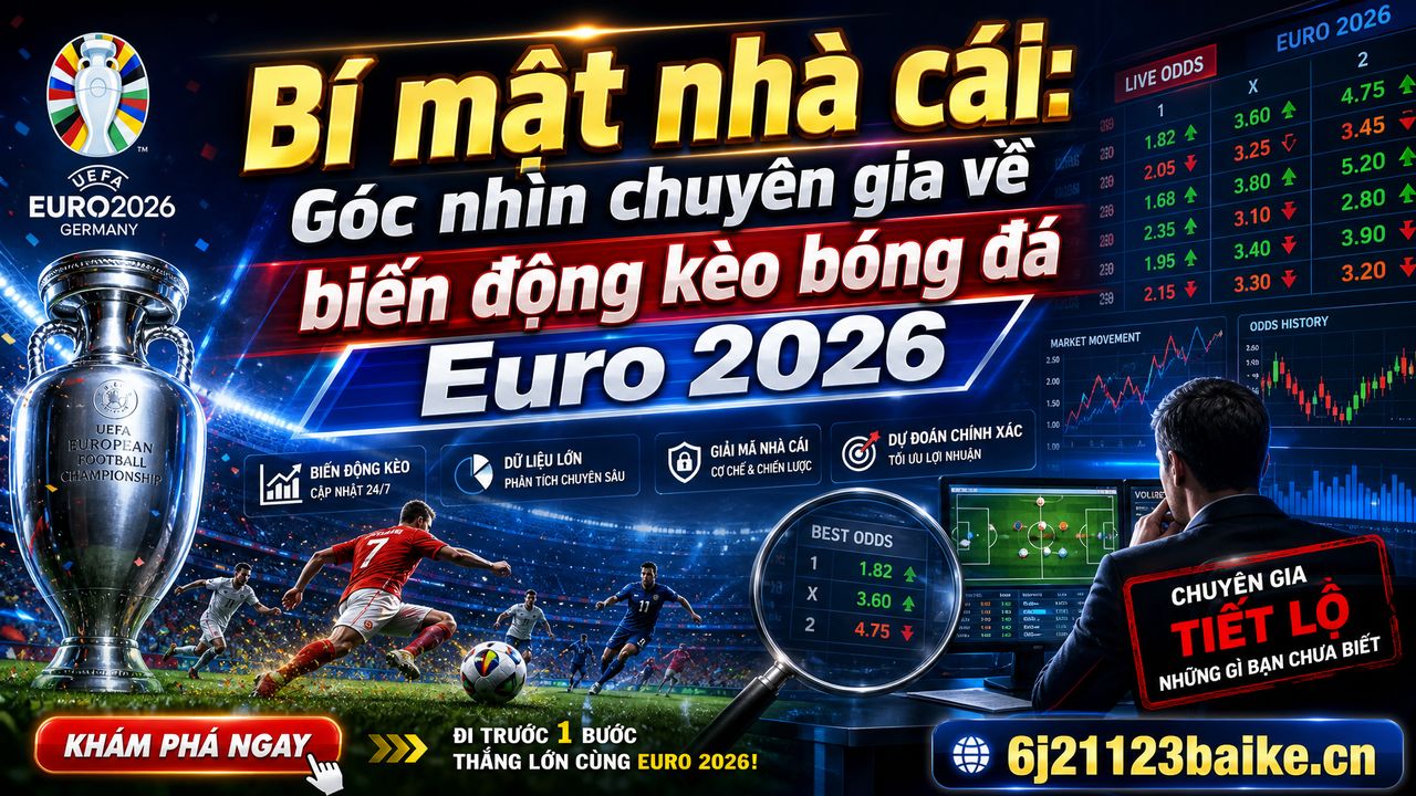 Bí mật nhà cái: Góc nhìn chuyên gia về biến động kèo bóng đá Euro 2026