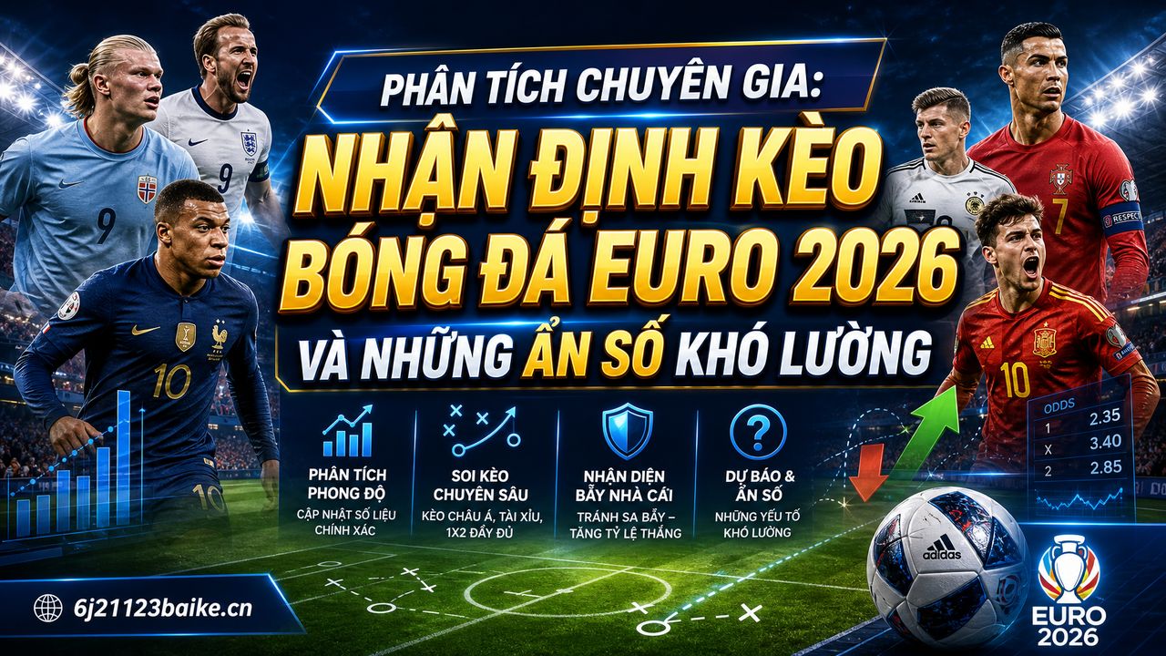 Phân tích chuyên gia: Nhận định kèo bóng đá Euro 2026 và những ẩn số khó lường